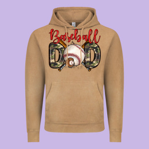 Baseball Dad Vintage Hoodie Designed By Zillion Design Studio