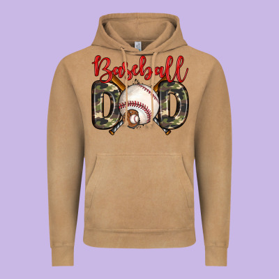 Baseball Dad Vintage Hoodie Designed By Zillion Design Studio