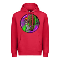 Cardinal halloween round earrings 1 Premium Hoodie - BundleAndBundleShop
