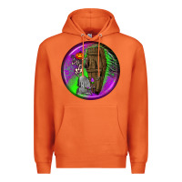 Carrot halloween round earrings 1 Premium Hoodie - BundleAndBundleShop