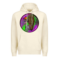 Sandshell halloween round earrings 1 Premium Hoodie - BundleAndBundleShop