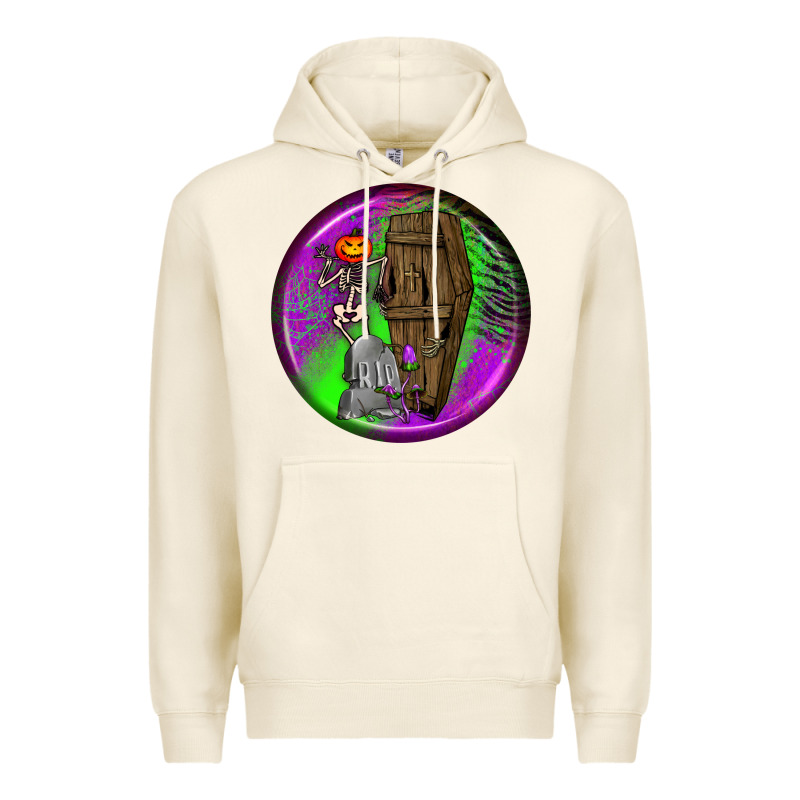 Halloween Round Earrings 1 Premium Hoodie by BundleAndBundleShop | Teevron