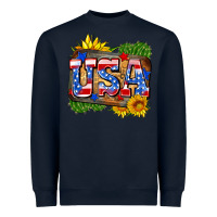 Navy usa Heavyweight Sweatshirt - Zillion Design Studio