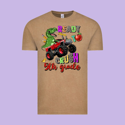Ready To Crush 5th Grade Vintage Tee Designed By Zillion Design Studio