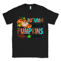 Black autumn leaves pumpkin please Classic Tee - AdoDesignShop