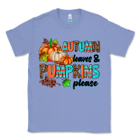 Colony Blue autumn leaves pumpkin please Classic Tee - AdoDesignShop