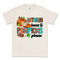 Natural autumn leaves pumpkin please Classic Tee - AdoDesignShop