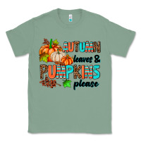 Sage autumn leaves pumpkin please Classic Tee - AdoDesignShop