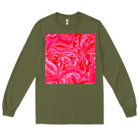 Army Green valentines day marble seamless pattern Long Sleeve Tee - BundleAndBundleShop