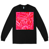 Black valentines day marble seamless pattern Long Sleeve Tee - BundleAndBundleShop
