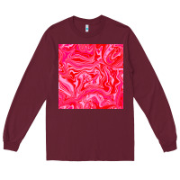Burgundy valentines day marble seamless pattern Long Sleeve Tee - BundleAndBundleShop
