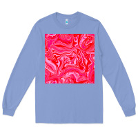 Colony Blue valentines day marble seamless pattern Long Sleeve Tee - BundleAndBundleShop