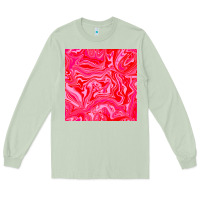 Matcha valentines day marble seamless pattern Long Sleeve Tee - BundleAndBundleShop