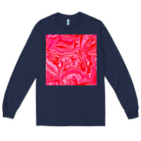 Navy valentines day marble seamless pattern Long Sleeve Tee - BundleAndBundleShop