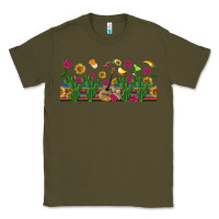 Army Green mexican sombrero guitar rose cactus libbey  cup Classic Tee - BundleAndBundleShop