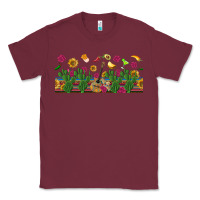 Burgundy mexican sombrero guitar rose cactus libbey  cup Classic Tee - BundleAndBundleShop
