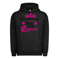 Pigment Black Celebrating With the 18th Birthday Queen Urban Hoodie - Bettercallsaul