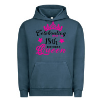Pigment Midnight Navy Celebrating With the 18th Birthday Queen Urban Hoodie - Bettercallsaul