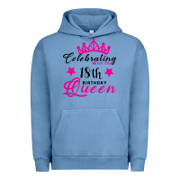 Pigment Pebble Blue Celebrating With the 18th Birthday Queen Urban Hoodie - Bettercallsaul