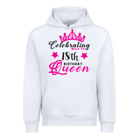 White Celebrating With the 18th Birthday Queen Urban Hoodie - Bettercallsaul