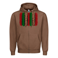 Chestnut christmas glitter leopard brushstroke Zipper Hoodie - AdoDesignShop