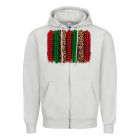 Dove Grey christmas glitter leopard brushstroke Zipper Hoodie - AdoDesignShop