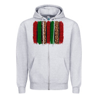 Heather Grey christmas glitter leopard brushstroke Zipper Hoodie - AdoDesignShop