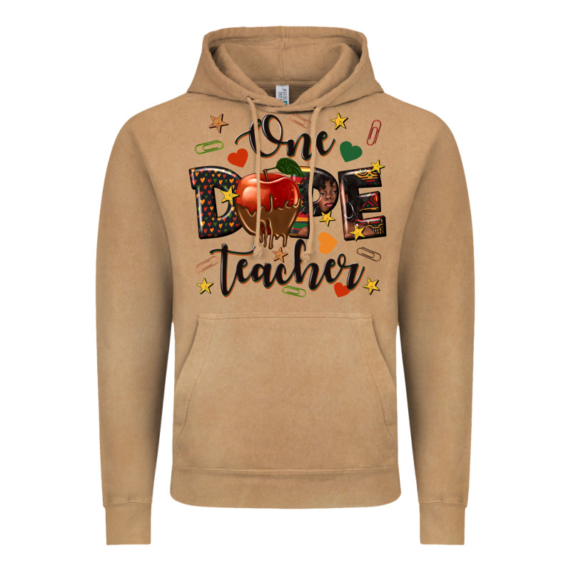 One Dope Teacher Vintage Hoodie by texasbilliewilder | Teevron