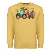 Antique Gold mardi gras tractor Premium Sweatshirt - MaliasSmallBusiness