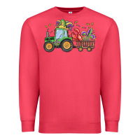 Cardinal mardi gras tractor Premium Sweatshirt - MaliasSmallBusiness