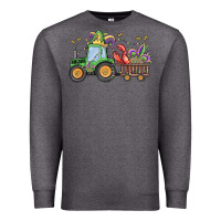 Charcoal Heather mardi gras tractor Premium Sweatshirt - MaliasSmallBusiness