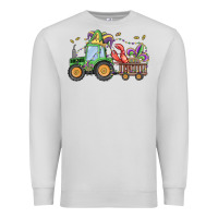 Dove Grey mardi gras tractor Premium Sweatshirt - MaliasSmallBusiness
