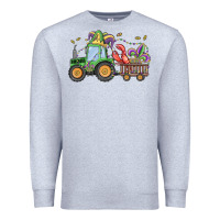 Heather Grey mardi gras tractor Premium Sweatshirt - MaliasSmallBusiness