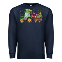 Navy mardi gras tractor Premium Sweatshirt - MaliasSmallBusiness