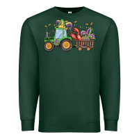Sports Green mardi gras tractor Premium Sweatshirt - MaliasSmallBusiness