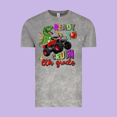 Ready To Crush 6th Grade Vintage Tee Designed By Zillion Design Studio
