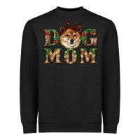 Black dog mom shiba inu Heavyweight Sweatshirt - RanaPortraitStore