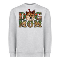 Heather Grey dog mom shiba inu Heavyweight Sweatshirt - RanaPortraitStore