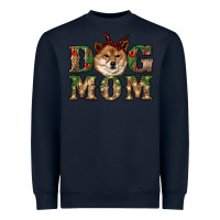 Navy dog mom shiba inu Heavyweight Sweatshirt - RanaPortraitStore