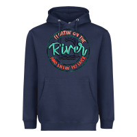 Navy floatin on the river killin my liver Heavyweight Hoodie - MaliasSmallBusiness