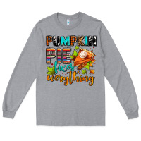 Heather Grey pumpkin pie fixes everything Long Sleeve Tee - AdoDesignShop