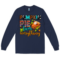 Navy pumpkin pie fixes everything Long Sleeve Tee - AdoDesignShop