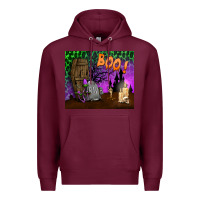 Burgundy boo mousepad Premium Hoodie - BundleAndBundleShop
