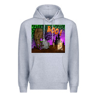 Heather Grey boo mousepad Premium Hoodie - BundleAndBundleShop