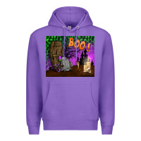 Purple boo mousepad Premium Hoodie - BundleAndBundleShop