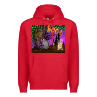 Red boo mousepad Premium Hoodie - BundleAndBundleShop