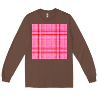 Chestnut valentines day plaid seamless pattern Long Sleeve Tee - BundleAndBundleShop