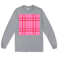 Heather Grey valentines day plaid seamless pattern Long Sleeve Tee - BundleAndBundleShop