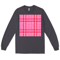 Smoke valentines day plaid seamless pattern Long Sleeve Tee - BundleAndBundleShop