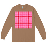 Toasted Coconut valentines day plaid seamless pattern Long Sleeve Tee - BundleAndBundleShop